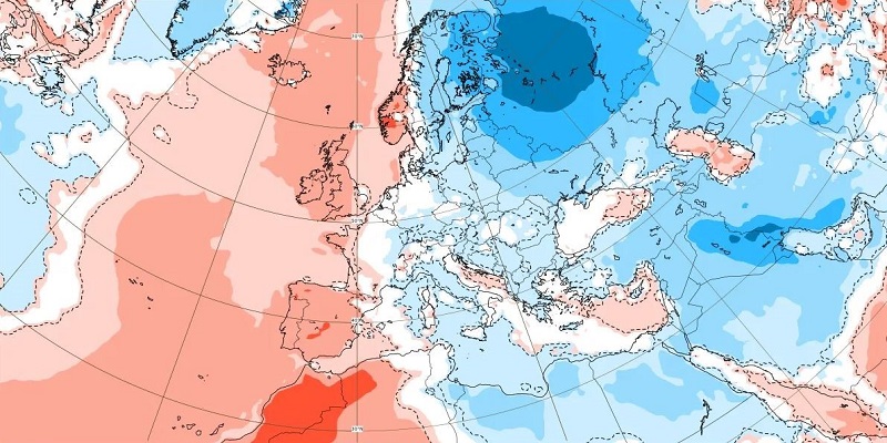 Anomalie des températures du 6 au 12 mai 2024 prévues par le modèle CEP