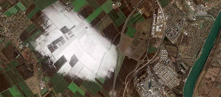 Neige industrielle en Hongrie