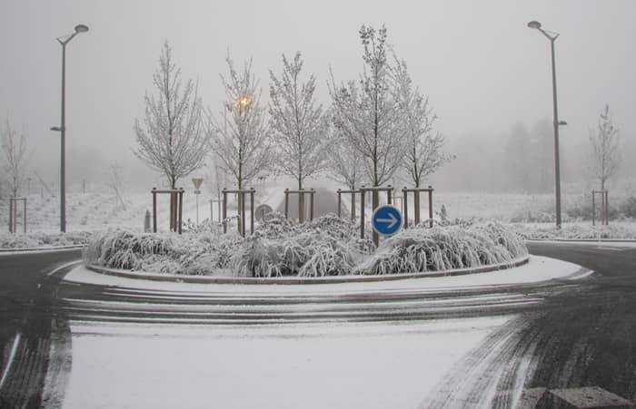 Neige industrielle en Alsace