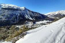 Enneigement en février 2021 dans les Hautes-Alpes.