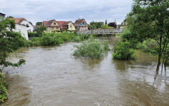 Crue de la Zorn (67) © Infoclimat / stormtracker.67