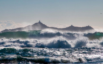 Tempête en Corse - îles Sanguinaires