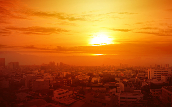 Ville sous la chaleur