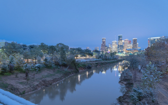 Neige et grand froid à Houston (Texas)
