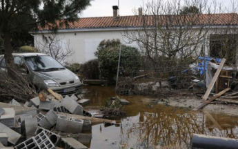 Les dégâts de la tempête Xynthia en février 2010.