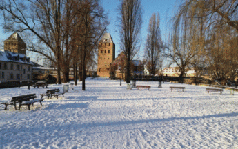 Neige et froid à Strasbourg