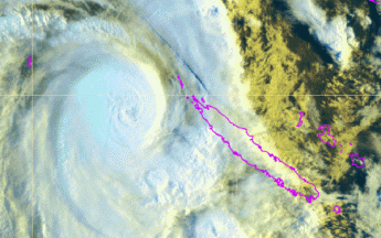 Niran le long de la Nouvelle-Calédonie samedi 6 mars au matin