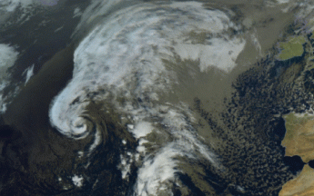 Wanda vue du satellite GOES-16 au milieu de l'Atlantique ce 4 novembre.