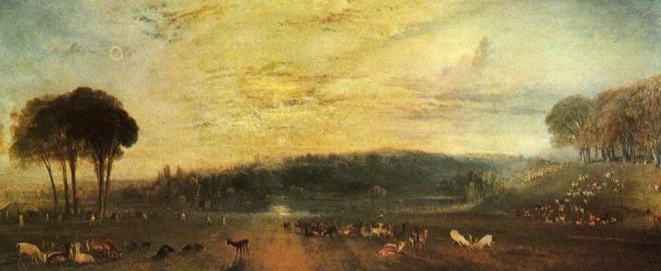 Peinture de Turner. Etude de l'atmosphère passé.