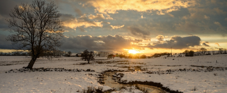 Neige dans le Cantal © Infoclimat / jjk92