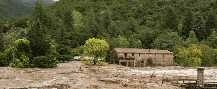 Crue de l'Hérault le 19 septembre 2020