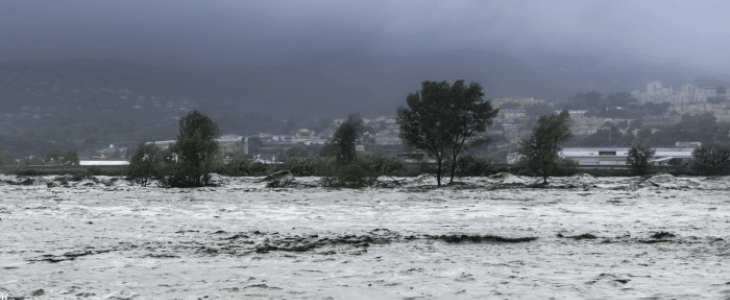 Les pluies diluviennes ont provoqué des crues dans les Alpes-Maritimes