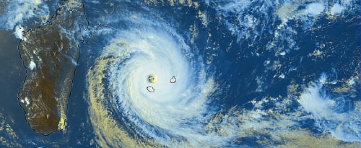 Image satellite le 22 janvier 2002 à 12 UTC.