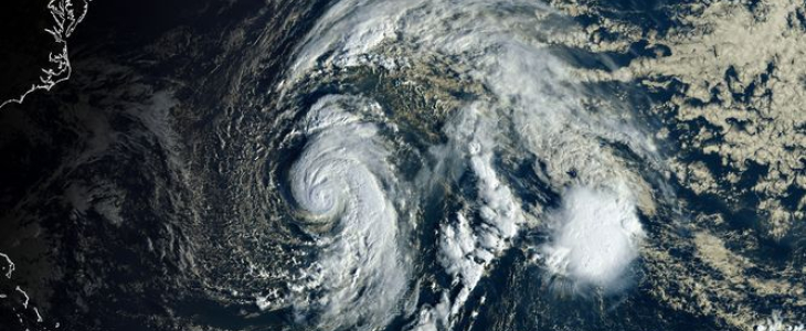 L'ouragan Epsilon à l'est des Bermudes le 22 octobre 2020