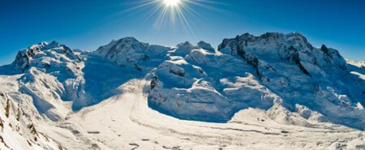 Le Mont Rose en Italie