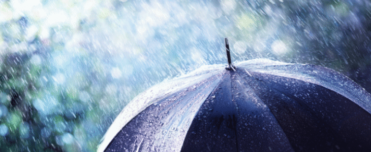Illustration pluie et vent.