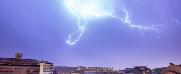 Un orage dans le sud de la France