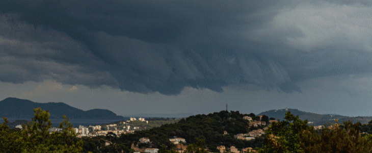 Orage au dessus du Var hier 24 août.