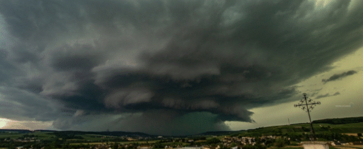 Supercellule orageuse en Haute Marne samedi 19 juin
