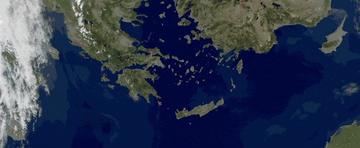 Incendies dans le sud-est de l'Europe samedi 26 juillet 2025