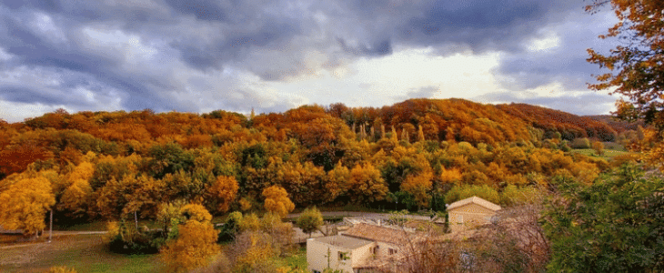 Ciel d'automne dans la Drôme.