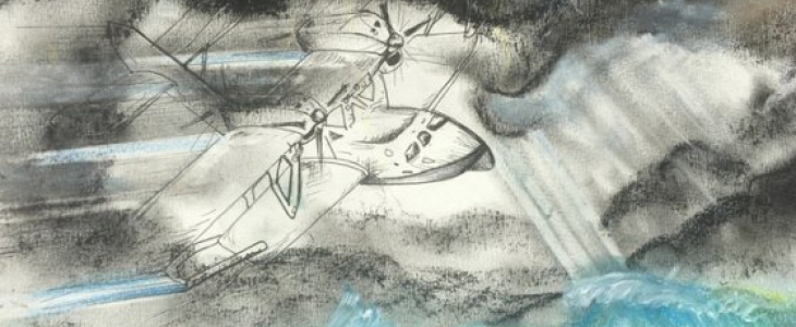 L'hydravion de Mermoz traverse le Pot-au-Noir - © Météo-France/Patrick Flécheux 