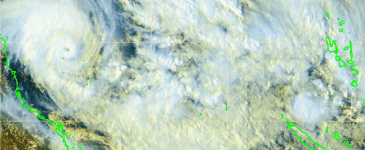 Niran au large de l'Australie le 4 mars 2021 à 17 h (heure de Nouvelle-Calédonie)