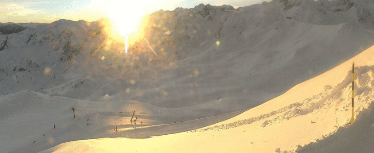 La neige est tombée en abondance que les Pyrénées, comme ici à Peyragudes.