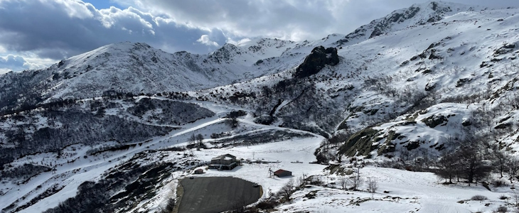 Le 13 février à Ghisoni, dans le massif du Renoso (Corse)
