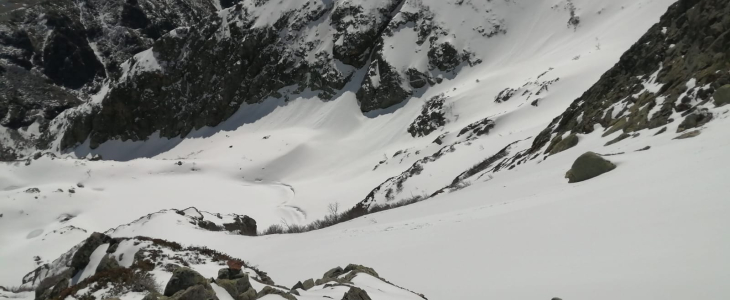 En Corse, le 27/04/2022, vers le Renoso Punta Alla Vetta (2 555 m).
