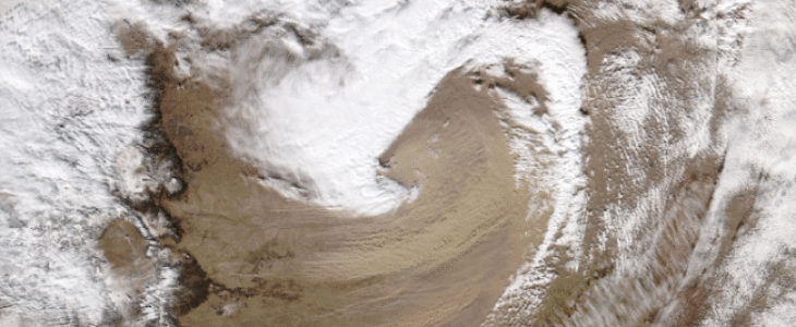 Image satellite NOAA le 15 décembre 2021 à 19h55 UTC.