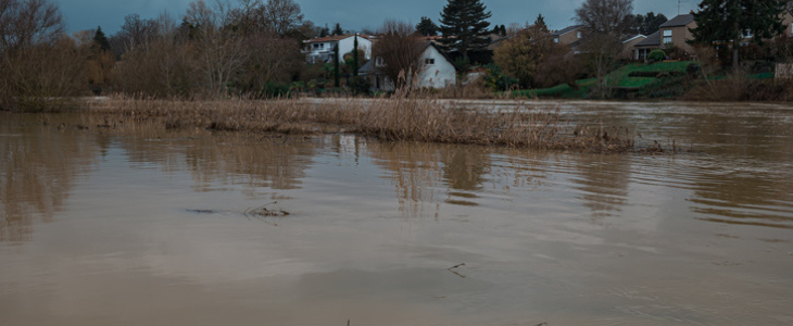 Image de crue en France