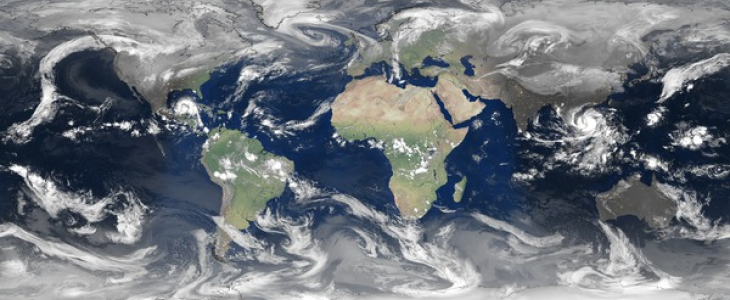 Image multi-satellite le 27 octobre 2020 à 13h30 UTC