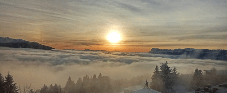 Les massifs français ont été concernés par de fortes chutes de neige en fin de semaine dernière comme ici dans le massif de Belledone.