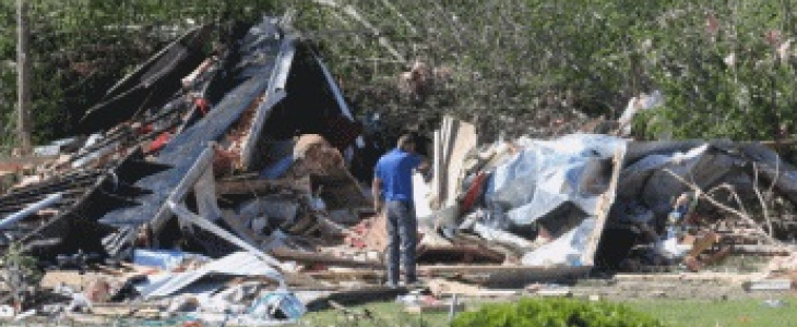 Outbreak de tornades aux Etats-Unis le weekend de Pâques. Orangeburg county