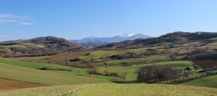Paysage ariégeois cette fin janvier.