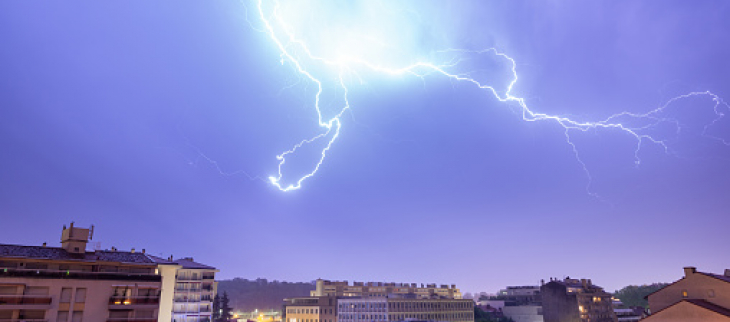 Un orage dans le sud de la France