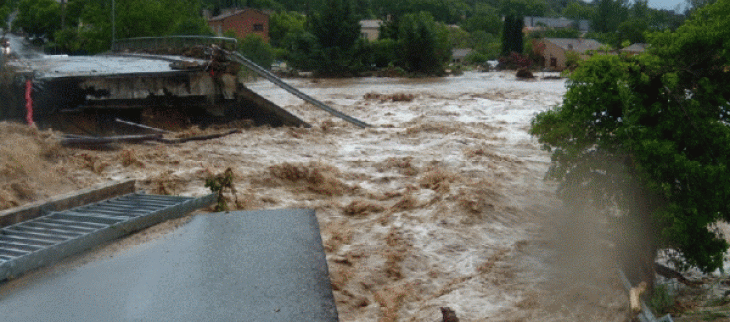 Dégâts considérables dans l'arrondissement de Draguignan - © Infoclimat / Nico83