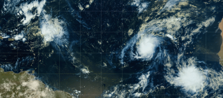 Image du satellite GOES-16, le 20/09/2021 à 13 h UTC.