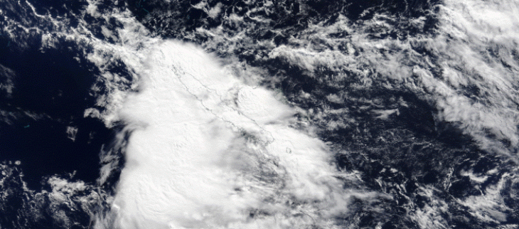 Grande Terre sous la pluie