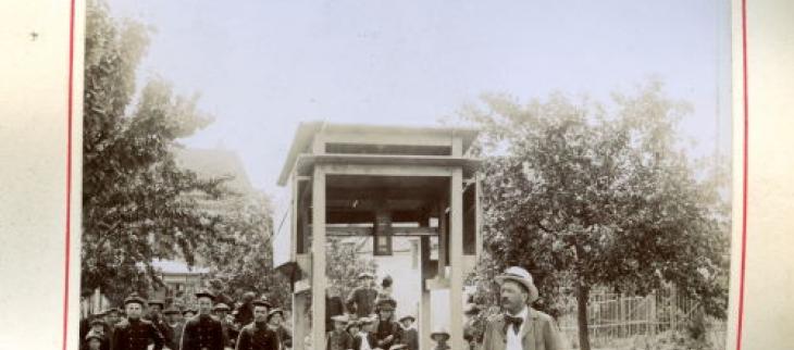 Poste météorologique, St Cyr l'Ecole (Seine-et-Oise) - Station météorologique installée en août 1893 à l'asile départemental de Seine-et-Oise. Crédits " Météo-France "