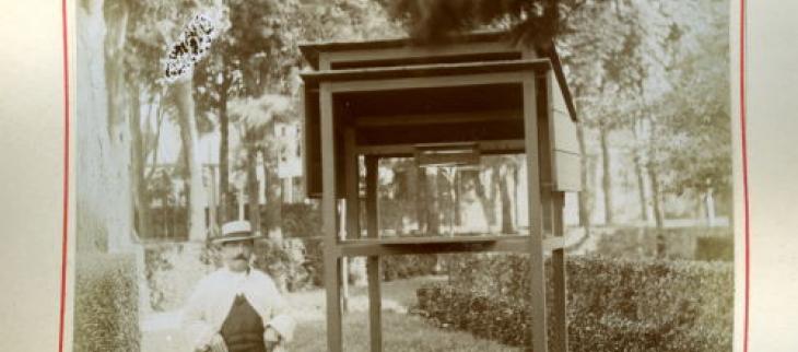 Poste météorologique, La Villette - Paris - Station météorologique installée en janvier 1897 au Dépotoir municipal rue d'Allemagne, a remplacé l'ancienne station des abattoirs de la Villette. Crédits " Météo-France "