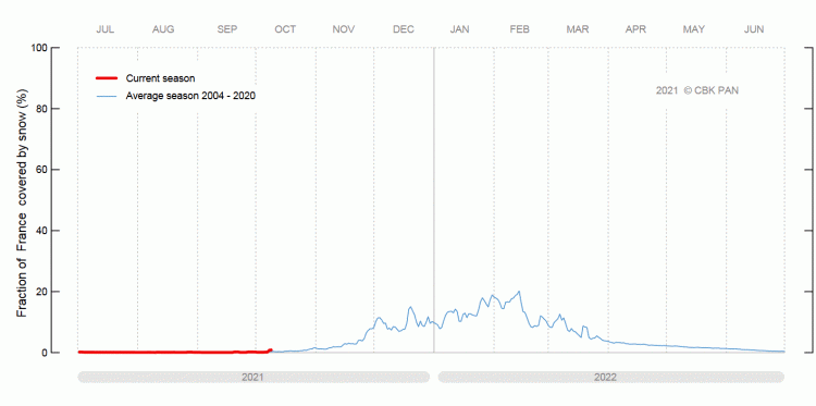 Couverture neigeuse en France. © http://zoz.cbk.waw.pl/snieg/en/index.html