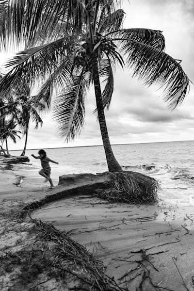 « Erosion marine sur la plage de Yalimapo » © Johan Chevalier