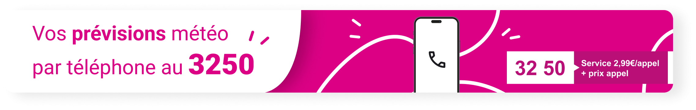 Les prévisions Météo-France par téléphone