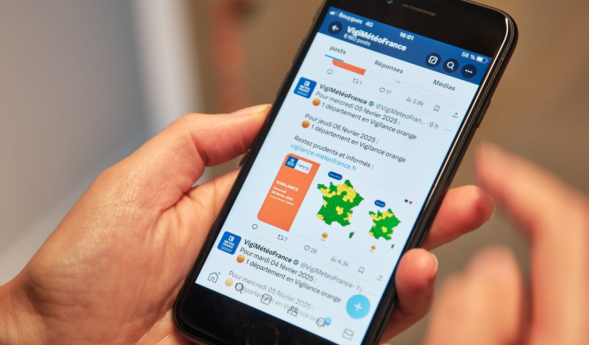 Publication automatique de l'information de Vigilance sur le réseau social X