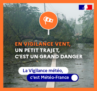 En vigilance vent, un petit trajet, c'est un grand danger