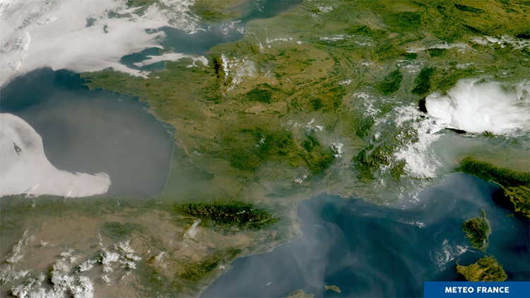 Chalaur caniculaire sur la France