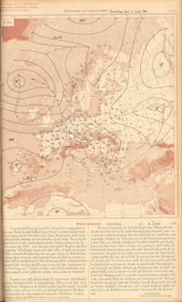 Carte allemande pour le 4 juin 1944