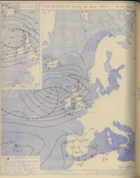 ​​​​Carte britannique pour le 4 juin 1944